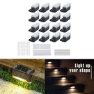 16 Pack Solar Step Lights Waterproof Led For Outdoor Stairs Warm. Fixed Price $17.58.
