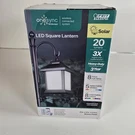 Feit Electric Solar Led Square Lantern 20 Lumens One Sync Bronze Finish. Fixed Price $14.99.