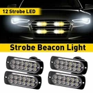 Car 12-LED Strobe Lamps Surface Mount Flashing Lights For Truck Pickup. Fixed Price $10.99.
