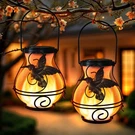 2 Pack Solar Lanterns Outdoor Waterproof Flickering Flame Lights Hummingbird .... Fixed Price $39.12.