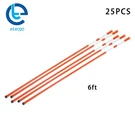 25 Pcs Easy To Install 6 Feet Snow Stakes Driveway Markers Reflective. Fixed Price $41.57.