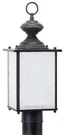 Sea Gull Jamestowne 17 Inch Outdoor Post Light, Textured Rust, 89386-08. Fixed Price $71.97.