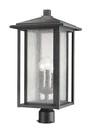 Z-lite Aspen 3 Light Outdoor Post Mount Fixture, Black. Fixed Price $284.00.
