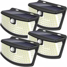 Aootek Solar Motion Sensor Lights, 120 Led, 270 Wide Angle, 4 Pack - Black. Fixed Price $35.68.