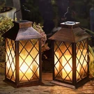 Solar Lanterns 14" Outdoor Waterproof Led Flickering Candle Lights, 2 Pack. Fixed Price $49.85.