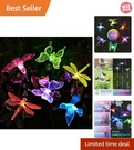 Durable Solar Butterfly Garden Lights 6 Pack With Multi-color Led Illumination. Fixed Price $42.29.