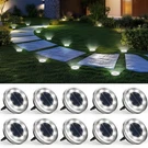 Solpex 10 Pack Solar Ground Lights Outdoor Waterproof Powered Pathway. Fixed Price $34.55.