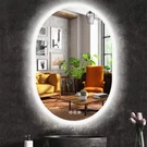 Oval Dimmable Led Backlit Bathroom Mirror Energy Saving Defog Wall Vanity. Fixed Price $119.90.