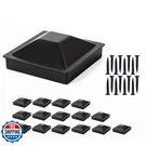 16 Set 4 X (actual 3.5") Aluminum Pyramid Fence Post Caps,black Matte. Fixed Price $71.82.