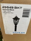 Kichler Admirals Cove 1 Outdoor Post Light, Textured Black 49849BKT. Fixed Price $269.99.