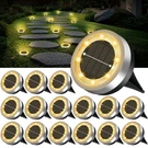 Senlukit Mini Solar Ground Lights 16 Outdoor IP65 Pack, Warm White. Fixed Price $60.99.