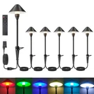 6 Pack Low Voltage Pathway Lights With Remote Timer, Landscape Li.... Fixed Price $108.11.
