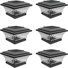 Huyieno Solar Post Cap Lights Outdoor Led Deck Fence Black 6 Pack. Fixed Price $79.17.