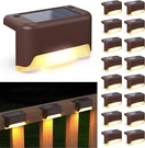 Aponuo Solar Deck Lights 16 Pcs, Step Outdoor Waterproof Led. Fixed Price $40.00.