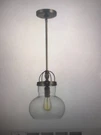 Sea Gull Lighting Garvin Aged Brass Farmhouse Seeded Glass Bell Pendant. Fixed Price $159.00.