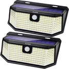 Solar Lights Motion Sensor With IP65 Waterproof Wide ANGLE(2PACK). Fixed Price $53.55.