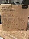 20M Rgb Led Strip Lights With Remote - Olafus Open Box. Fixed Price $18.00.