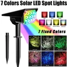Solar Garden Rgb Led Outdoor Spotlight For Pathway Yard Lawn Waterproof Us. Fixed Price $102.99.
