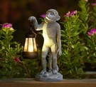 Garden Statue Monkey Figurine - Decor With Solar Powered Led Lights Fo.... Fixed Price $47.89.
