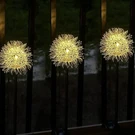 Guocheng Dandelion Solar Garden Lights, 4 Pack Metal Light, W.... Fixed Price $61.57.