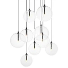 ET2 E25077-18 Global 9 Light 23"W Led Multi Pendant Black. Fixed Price $593.30.