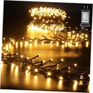 Quntis Cluster Christmas Tree Lights - 760 Leds Waterproof 25FT Warm White. Fixed Price $38.32.