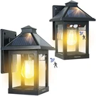2 Pack Solar Wall Lantern Lights Outdoor Dusk To Dawn Motion Sensor Waterproo.... Fixed Price $97.08.