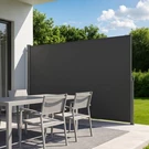 Vevor Retractable Side Awning 71" X 118" Patio Privacy Screen Fence Divider Gray. Fixed Price $92.99.