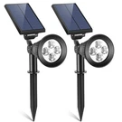 2PCS Solar Spotlight Outdoor Dusk Dawn Wall Path Lawn Garden Lamp Water. Fixed Price $51.99.
