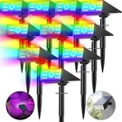 Solar Spot Lights Outdoor 10 Pack Rgb Color Changing Waterproof Landscape. Fixed Price $116.09.