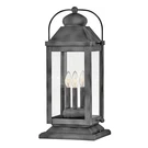 Hinkley Lighting Anchorage 3 Pier Mount Lantern, Aged Zinc - 1857DZ. Fixed Price $534.65.
