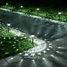Urago 10 Pack Solar Pathway Lights High Brightness Waterproof Outdoor Lighting. Fixed Price $44.49.