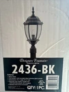 Designers Fountain 2436-BK Tiverton 1 Light 22 Inch Black Outdoor Post Lantern. Fixed Price $45.99.
