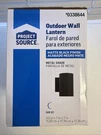 Dark Sky Portfolio Outdoor 0338644 Wall Lantern Matte Black Finish. Fixed Price $19.99.