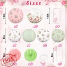 Renbuzhu 13PCS Wildflower Paper Lanterns, Bridal Shower Party Decor. Fixed Price $34.99.
