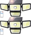 3000LM Solar Lights Outdoor, 4 Adjustable Heads Motion Sensor With. Fixed Price $55.54.