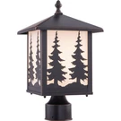 Vaxcel Yosemite 1L Bronze Rustic Outdoor Tree Post Light White Glass. Fixed Price $218.49.