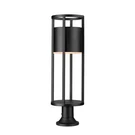 Z-lite Luca Light 31" Outdoor Pier Mount, Black/etched 517PHB-553PM-BK-LED. Fixed Price $496.00.