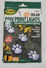 Led Solar Paw Print Lights Set Of 4 Decorative Garden Ideaworks New. Fixed Price $24.99.