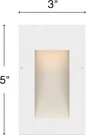 Hinkley Landscape Led Taper Step Vertical Light 1562SW Satin White. Fixed Price $49.99.