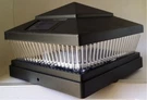 6-PACK Garden Black/copper/white X Solar 5 Led 78LUMENS Post Cap Lights. Fixed Price $89.99.