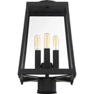 Nuvo Lighting Halifax 4 Post Lantern, Matte Black/clear Glass 60-6585. Fixed Price $261.99.