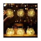 Cooo 6 Pack Heavy Crackle Glass Solar Lantern With 30 Led Firefly L... Fast Ship. Fixed Price $75.81.