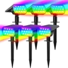 Welalo Solar Changing Spot Lights Outdoor, 6 Pack, Multicolor. Fixed Price $67.28.