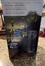 Testrite 4-PACK Solar Bollard Rotating Pathway Light, Steel Leaf Lights. Fixed Price $49.97.