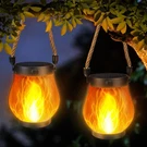 Pack GEN2 Solar Lanterns Lights, Ultra-real Flame Garden With Dual C.... Fixed Price $32.87.
