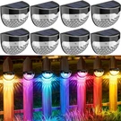 8X Solar Garden Lights Led Outdoor Wall Fence Deck Step Waterproof Decor Lamp. Fixed Price $17.99.