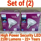 $52 Philips Led 20W PAR38 Dimmable Security Flood Light 2100 Lumen 250W 5000K. Fixed Price $27.97.