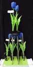 Tulip Solar Garden Stake Blue 28" New Evergreen. Fixed Price $10.00.