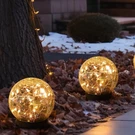 Mlknk Lights Outdoor Waterproof-solar 2 Globes, Warm White. Fixed Price $18.99.